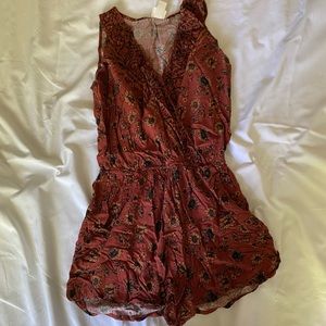 Rust Colored Sunflower Romper